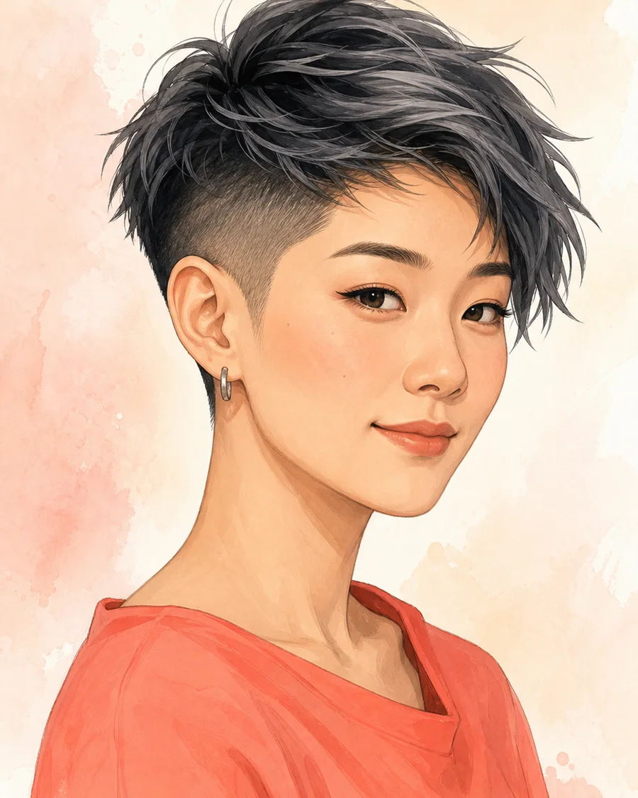 Undercut Crop · AI-generated hairstyle example
